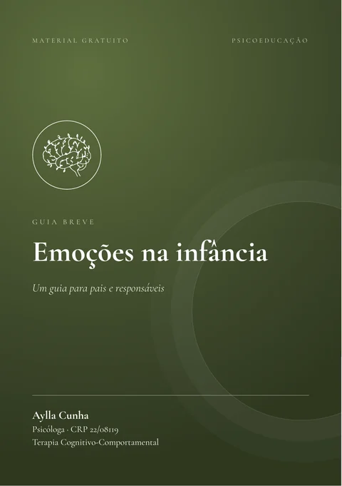 Capa do guia Emoções na infância